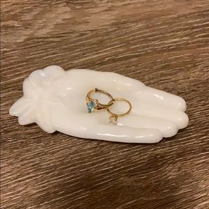Vintage Avon Milk Glass Hand